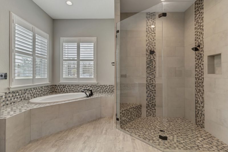 Tile-Designed Shower Space